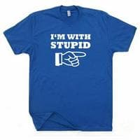I'm With Stupid Shirt MBTI Personality Type image