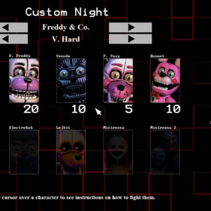 profile_FNAF Sister Location - Custom Night Selection Menu Theme