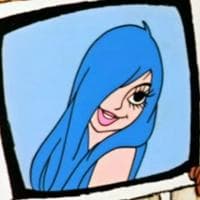 Blue-haired woman type de personnalité MBTI image