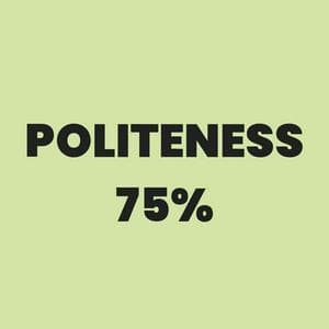 Politeness 75% mbtiパーソナリティタイプ image