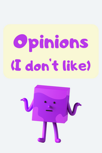 Opinions (If you don't like ...)