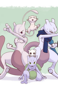 Mew & Mewtwo