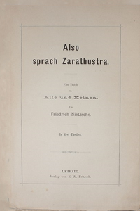 Thus Spoke Zarathustra (1883)